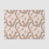 Niedlicher Weihnachtsbaum Alien Rainbow Holiday Pa Seidenpapier (Vorderseite)