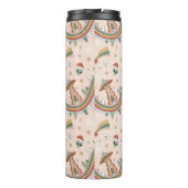 Niedlicher Weihnachtsbaum Alien Rainbow Holiday Pa Thermosbecher (Rückseite)