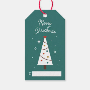 Niedlicher Weihnachtsbaum Aquamarin anpassbar Geschenkanhänger