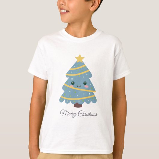 Niedlicher Weihnachtsbaum auf KinderT - Shirt (Vorderseite)