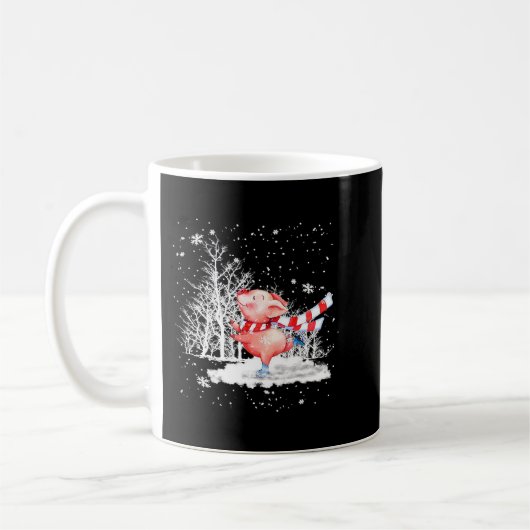 Niedlicher Weihnachtsbaum auf Schnee Merry Pigmas Kaffeetasse (Links)