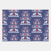 Niedlicher Weihnachtsbaum aus Skandi Geschenkpapier Set (Vorderseite 3)