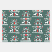 Niedlicher Weihnachtsbaum aus Skandi Geschenkpapier Set (Vorderseite 2)