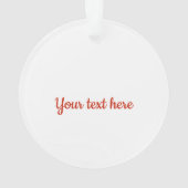 Niedlicher Weihnachtsbaum-Boy Acrylic Ornament (Rückseite)