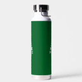 Niedlicher Weihnachtsbaum Custom Initial Green Trinkflasche (Links)