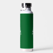 Niedlicher Weihnachtsbaum Custom Initial Green Trinkflasche (Rechts)