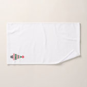 Niedlicher Weihnachtsbaum Custom Initial White Badhandtuch Set (Handtuch)