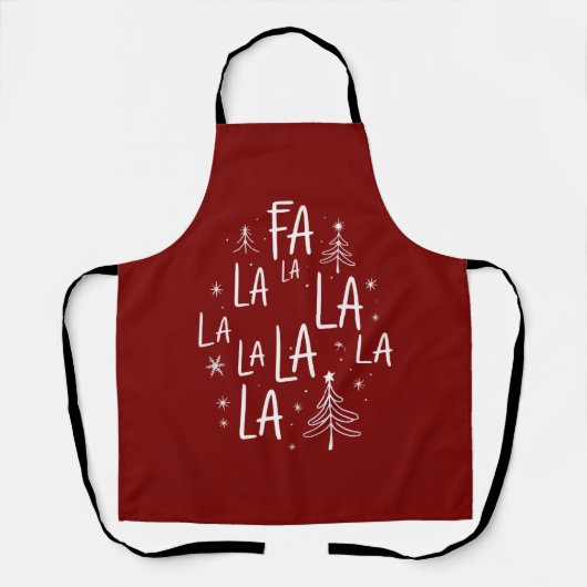 Niedlicher Weihnachtsbaum Fa La La Cosy Schürze (Vorderseite)