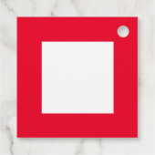 Niedlicher Weihnachtsbaum Funny Tree mendous Red Geschenkanhänger (Rückseite)