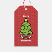 Niedlicher Weihnachtsbaum Geschenkanhänger (Vorderseite)