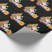 Niedlicher Weihnachtsbaum Geschenkpapier (Ecke)