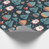 Niedlicher Weihnachtsbaum Geschenkpapier (Ecke)