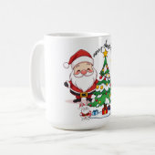 Niedlicher Weihnachtsbaum Kaffeetasse (Vorderseite Links)