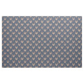 Niedlicher Weihnachtsbaum Nahtloses Muster | Blau Stoff (Fat Quarter (45,7 x 55,9 cm))