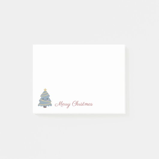 Niedlicher Weihnachtsbaum Post-it Klebezettel (Vorderseite)