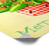 Niedlicher Weihnachtsbaum Poster (Ecke)