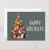 Niedlicher Weihnachtsbaum Postkarte (Vorne/Hinten)