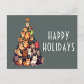 Niedlicher Weihnachtsbaum Postkarte (Vorderseite)