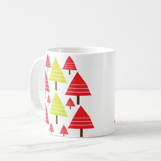 Niedlicher Weihnachtsbaum Red Green Kaffeetasse (Vorderseite Links)