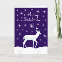 Niedlicher Weihnachtsbaum Rentier Snow Night Star 