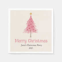 Niedlicher Weihnachtsbaum Rosa Party