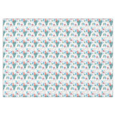 Niedlicher Weihnachtsbaum, Schneemann, Geschenke,  Tischdecke (Vorderseite (Horizontal))