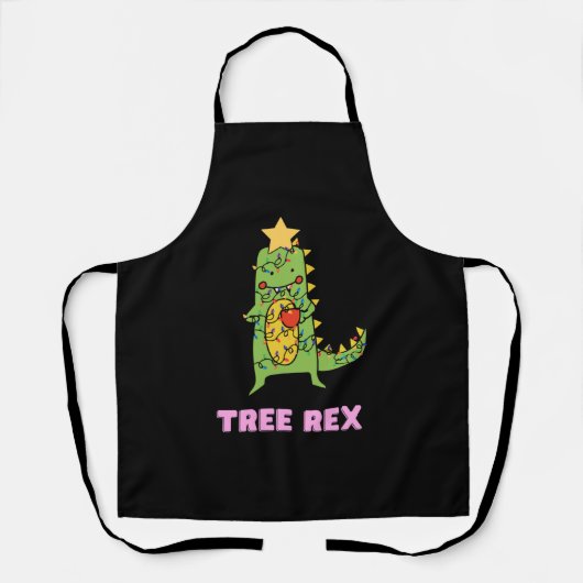 Niedlicher Weihnachtsbaum Schürze (Vorderseite)