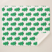 Niedlicher Weihnachtsbaum Sherpadecke (Vorderseite (Horizontal))