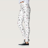Niedlicher Weihnachtsbaum Snowman Candy Cane Patte Leggings (Links)