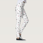 Niedlicher Weihnachtsbaum Snowman Candy Cane Patte Leggings (Rechts)