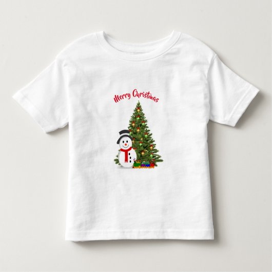 Niedlicher Weihnachtsbaum-T - Shirt für Kleinkinde (Vorderseite)