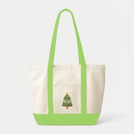 Niedlicher Weihnachtsbaum Tragetasche (Vorne)