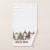 Niedlicher Weihnachtsbaum und Weihnachtsbaum Wasse Badhandtuch Set (Handtuch)