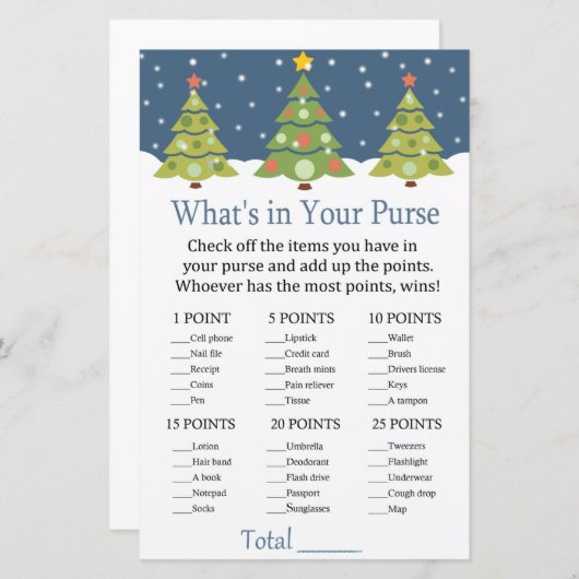 Niedlicher Weihnachtsbaum Was ist in deinem Handta (Vorne/Hinten)