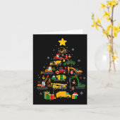 Niedlicher Weihnachtsbaum Weihnachtsmannmütze Baug Karte (Gelbe Blume)