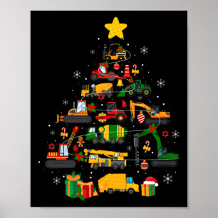 Niedlicher Weihnachtsbaum Weihnachtsmannmütze Baug Poster