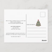 Niedlicher Weihnachtsbaum Wir haben die Holiday Mo Postkarte (Rückseite)