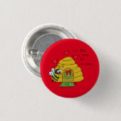 Niedlicher Weihnachtsbäume Funny Holiday Cartoon Button (Vorne & Hinten)
