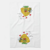 Niedlicher Weihnachtsbäume Funny Holiday Cartoon Geschirrtuch (Vertikal)