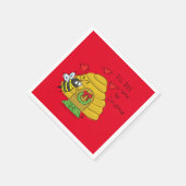 Niedlicher Weihnachtsbäume Funny Holiday Cartoon Serviette (Ecke)