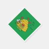 Niedlicher Weihnachtsbäume Funny Holiday Cartoon Serviette (Ecke)