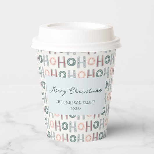 Niedlicher Weihnachtsbecher Pappbecher (Vorderseite)