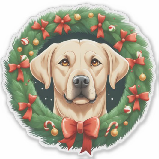 Niedlicher Weihnachtsbold Aufkleber (Vorderseite)