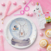 Niedlicher Weihnachtsbold Pappteller (Party)