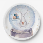 Niedlicher Weihnachtsbold Pappteller (Vorderseite)