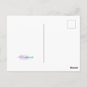 Niedlicher Weihnachtsbramingo am Strand personalis Postkarte (Rückseite)