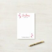 Niedlicher Weihnachtsbramingo frohe Weihnachtsschm Post-it Klebezettel (Auf Schreibtisch)