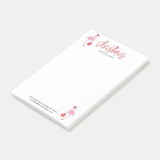 Niedlicher Weihnachtsbramingo frohe Weihnachtsschm Post-it Klebezettel (angewinkelt)