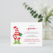 Niedlicher Weihnachtsbummel Wir haben Urlaub beweg Postkarte (Stehend Vorderseite)