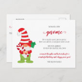 Niedlicher Weihnachtsbummel Wir haben Urlaub beweg Postkarte (Vorne/Hinten)